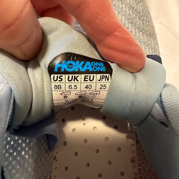 Hoka Sky Blue and Mint Running Shoes - Picture 8 of 11